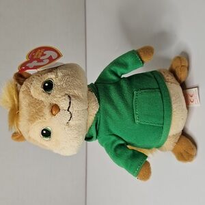 Ty Beanie Baby Theodore 6.5" Alvin and the Chipmunks w Tag